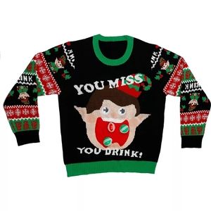 Ugly Christmas Sweater + Elf Drinking Game